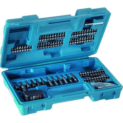 Avvitatore a batteria Makita DF001DW 1/4" 6Nm 200rpm con 1 batterie da 1.5Ah 3.6V Li-Ion + 81 accessori + custodia