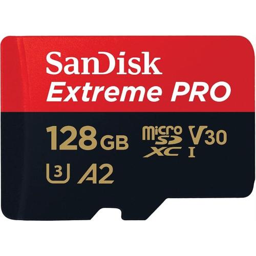 SanDisk Extreme Pro microSD 128GB + SD-adapt. mod. SDSQXCD-128G-GN6MA