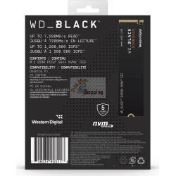 WD Western Digital WD_BLACK SN850X NVMe SSD 8TB, M.2 Mod. WDS800T2X0E