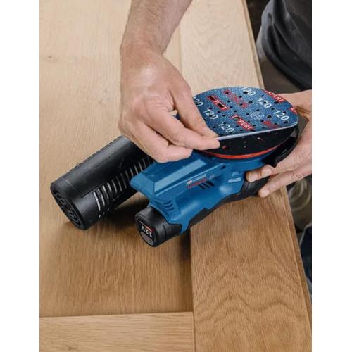 Levigatrice Roto-orbitale BOSCH GEX 12V-150-3 (Solo corpo + L-Boxx 136 + Sacchetto per polvere)