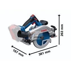 BOSCH GKS 18V-57-2 GX L-BOXX SEGA CIRCOLARE A BATTERIA MOD. 06016C1001 EAN 4059952610726