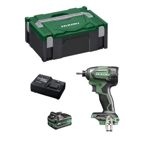 Avvitatore ad Impulsi HIKOKI WH18DEA1X (1 x 2,5Ah/5,0Ah + UC18YSL3 + Valigetta HSC II)
