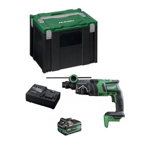 Martello Perforatore HIKOKI DH18DPCA1X (1 x 2,5/5,0Ah + UC18YSL3 + Valigetta HSC IV)