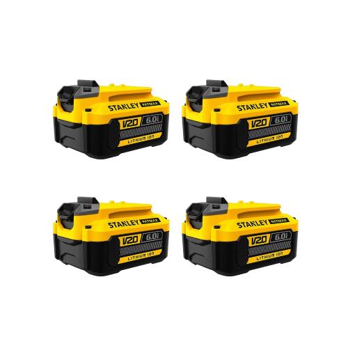 Pack da 4 bateras STANLEY SFMCB206 (18V - 6,0 Ah)