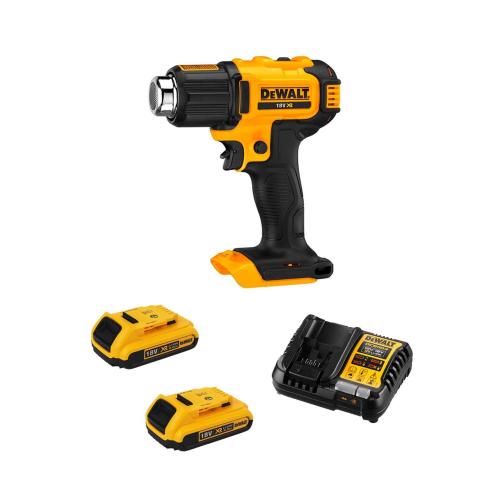 Pistola Termica DeWALT DCE530D2-SK (2 x 2,0 Ah + DCB1104)