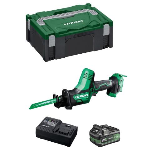 Sega Universale HIKOKI CR18DAA1X (1 x 2,5/5,0Ah + UC18YSL3 + Valigetta HSC II)