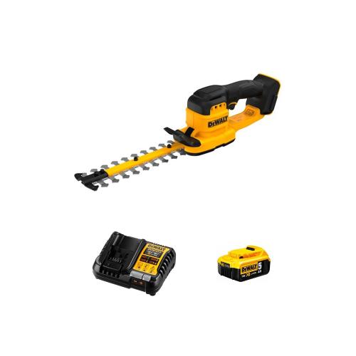 Tagliasiepi DeWALT DCMHT520P1-SK (1 x 5,0 Ah + DCB1104)