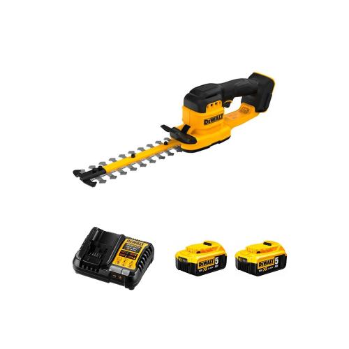 Tagliasiepi DeWALT DCMHT520P2-SK (2 x 5,0 Ah + DCB1104)