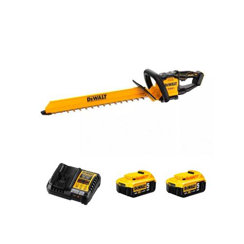 Tagliasiepi DeWALT DCMHT567P2-SK (2 x 5,0 Ah + DCB1104)