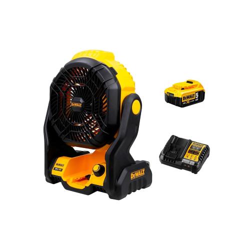 Ventilatore DeWALT DCE512P1-SK (1 x 5,0 Ah + DCB1104)