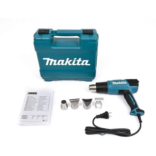 Pistola ad aria calda Makita HG6030K 600C 300L/min 1800W + ugelli + custodia    