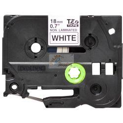 ORIGINALE Brother Nastro Nero su bianco TZe-N241 Nastro per etichettatura nero su bianco Brother TZe-N241 â€" 18 mm di larghezza TZe-N241  EAN 4977766692113