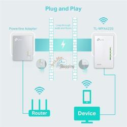 ORIGINALE TP-Link Accessori per computer Bianco TL-WPA4220 Powerline Adapter TL-WPA4220 Powerline Adapter EAN 6935364032241