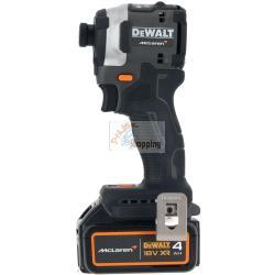 Avvitatore a impulsi a batteria DeWalt DCF85MP2T-QW da 1/4", 205 Nm, 3250 giri/min, 3800 colpi/min, 2 batterie da 5 Ah agli ioni di litio da 18 V con custodia.    