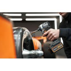 Avvitatore a impulsi a batteria DeWalt DCF85MP2T-QW da 1/4", 205 Nm, 3250 giri/min, 3800 colpi/min, 2 batterie da 5 Ah agli ioni di litio da 18 V con custodia.    