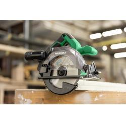 Sega circolare a batteria Hikoki C1806DAW2Z da 165 mm, 3800 giri/min, solo, 18 V, agli ioni di litio, con custodia.    