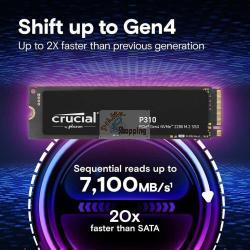 Crucial SSD P310 2TB PCie 4.0 NVMe Tray mod. CT2000P310SSD8-T