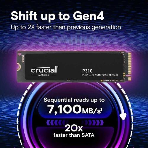 Crucial SSD P310 2TB PCie 4.0 NVMe Tray mod. CT2000P310SSD8-T