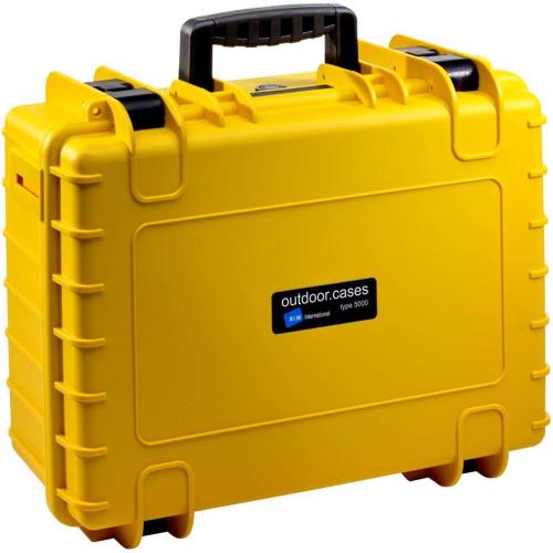 B&W OUTDOOR CASE TYPE 5000 GIALLO CON INSERTO SCHIUMA MOD. 5000/Y/SI EAN 4031541703361