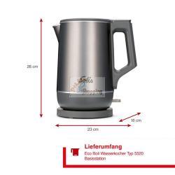 SOLIS ECO BOIL KETTLE 5520 MOD. S0258 EAN 7611210962458