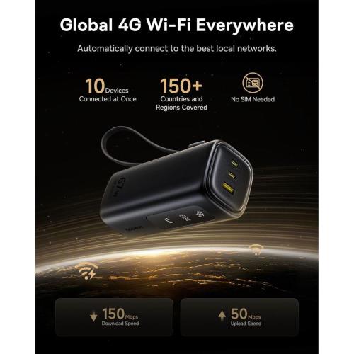 BASEUS ENERGEEK GX11 MIFI POWER BANK 20000MAH 67W COSMIC BLACK MOD. E0025701 EAN 6932172695743