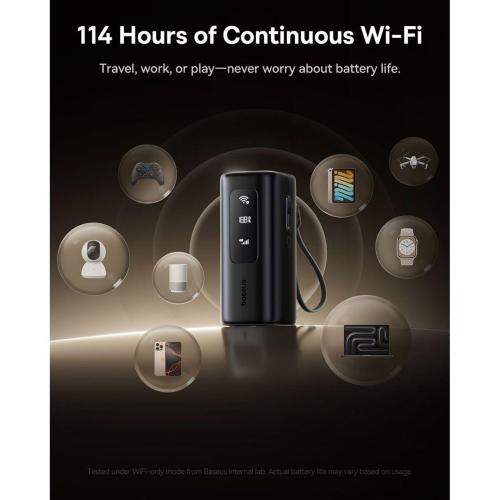 BASEUS ENERGEEK GX11 MIFI POWER BANK 20000MAH 67W COSMIC BLACK MOD. E0025701 EAN 6932172695743