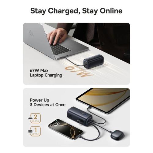 BASEUS ENERGEEK GX11 MIFI POWER BANK 20000MAH 67W COSMIC BLACK MOD. E0025701 EAN 6932172695743