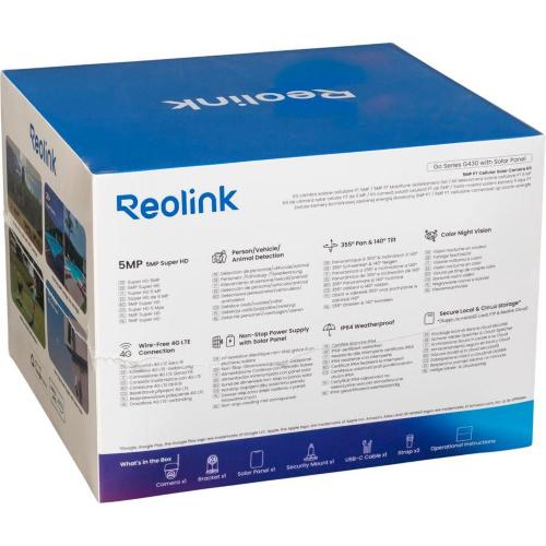 REOLINK GO SERIES G430 MIT SOLAR PANEL MOD. GO SERIES G430 & SOLAR PANEL 2 EAN 6976930221362