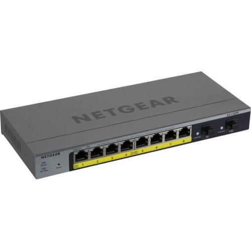 NETGEAR GS110TP-300EUS 8PORT MANAGEABLE ETHERNET SWITCH MOD. GS110TP-300EUS EAN 0606449137644