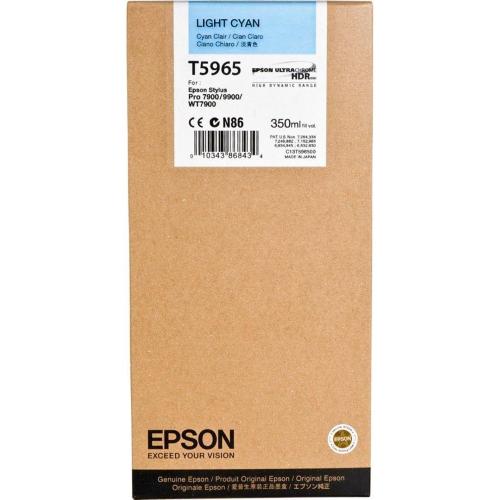 EPSON CARTUCCIA LIGHT CYAN T 596 350 ML T 5965 MOD. C13T596500 EAN 0010343868434