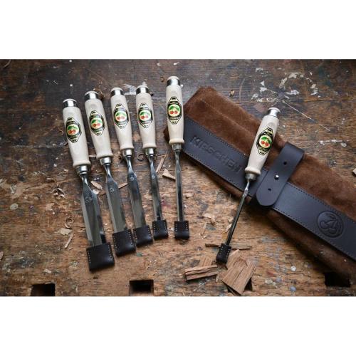 KIRSCHEN SET SCALPELLI 6 PZ. CUSTODIA PELLE 6-10-12-16-20-26 MOD. 1171002 EAN 4016649171014