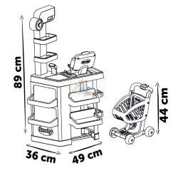 SMOBY SUPERMERCATO CON CARRELLO DELLA SPESA MODEL. 2023 MOD. 350238 EAN 3032163502388