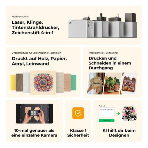 XTOOL M1 ULTRA 20W 4-IN-1 STANDARD KIT (BASIC) MOD. P1030682 EAN 6928819531451