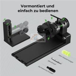 XTOOL RA2 PRO ROTARY EXTENSION FOR ALL XTOOL MASCHINES MOD. P5010279 EAN 6928819521056