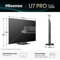 HISENSE 55U7Q PRO MOD. 20016204 EAN 6942351417189