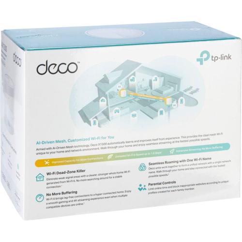 TP-LINK DECO X1500 (CONFEZ. DA 2 PZ) MOD. 5071462 EAN 4895252505108