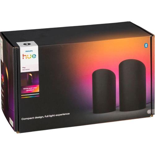 PHILIPS HUE PLAY WALLWASHER DOPPELPACK SCHWARZ MOD. 38599300 EAN 8720169385993