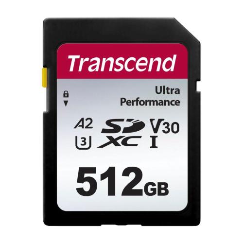 TRANSCEND SDXC 340S 512GB CLASS 10 UHS-I U3 A2 V30 MOD. TS512GSDC340S EAN 0760557856832