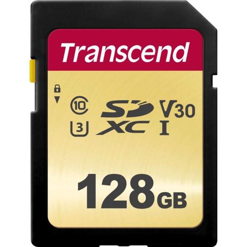 TRANSCEND SDXC 500S 128GB CLASS 10 UHS-I U3 V30 MOD. TS128GSDC500S EAN 0760557841180