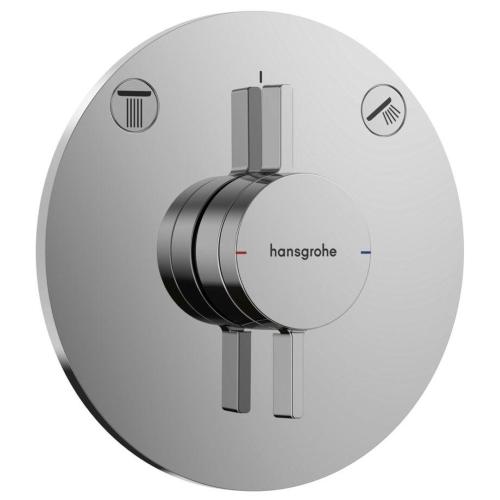 HANSGROHE DUOTURN S MISCELATORE AD INCASSO PER 2 UTENZE CROMO MOD. 75418000 EAN 4059625471470