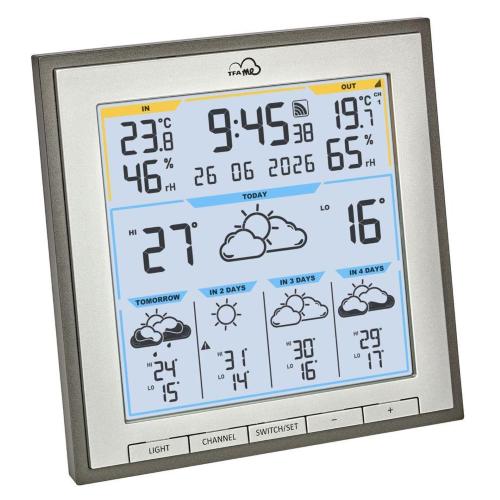 TFA TFA.ME 35.8105.10 ID-08 WLAN STAZIONE METEO GRIGIO MOD. 35.8105.10 EAN 4009816044129