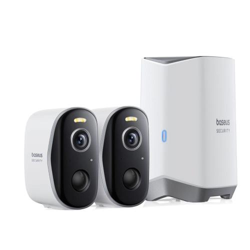 BASEUS SECURITY N1 PLUS OUTDOOR CAMERA 2K 2-CAM KIT WHITE EU MOD. S0TY002131 EAN 6932172661953