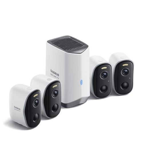 BASEUS SECURITY N1 PLUS TELECAMERA ESTERNO 2K 4-CAM KIT MOD. S0TY012131 EAN 6932172671655