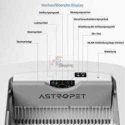 ASTROPET LETTIERA PER GATTI AUTOPULENTE CONT.PULSANTI HELIOS MOD. MA1-12-PRO EAN 4262463560088