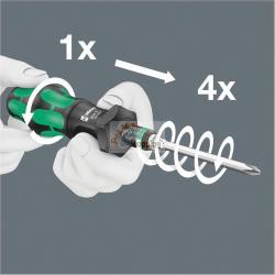 WERA KRAFTFORM COMPACT TURBO 1 ASSORTIMENTO INSERTI MOD. 5057482001 EAN 4013288214614