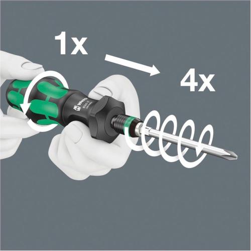 WERA KRAFTFORM COMPACT TURBO 1 ASSORTIMENTO INSERTI MOD. 5057482001 EAN 4013288214614