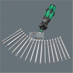 WERA KRAFTFORM COMPACT TURBO 1 ASSORTIMENTO INSERTI MOD. 5057482001 EAN 4013288214614