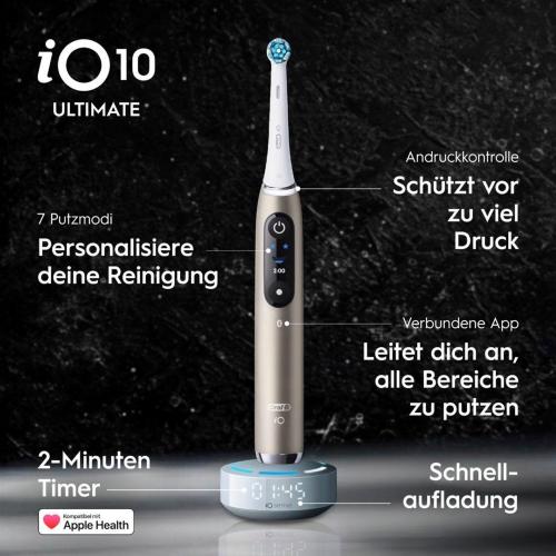 ORAL-B IO SERIES 10 ECLIPSE GOLD SPECIAL EDITION WHITE MOD. 996402 EAN 8700216996402