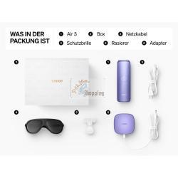 ULIKE AIR3 VIOLA EPILATORE LUCE PULSATA INTENSA MOD. UI06 PR EAN 6974667820667