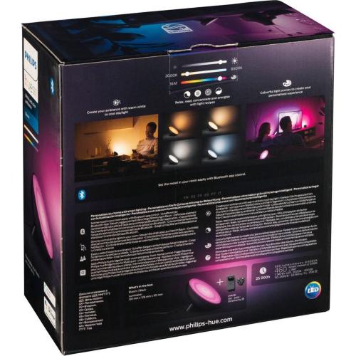 PHILIPS HUE BLOOM LED LAMPADA DA TAVOLO NERO MOD. 929002000000 EAN 8718699771126